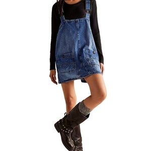 Free People Overall Smock Mini Top (XS)